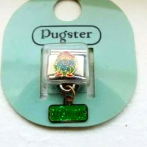 Pugster Dress Up dangle enamel 9mm stainless steel Italian charm bracelet link - Picture 1 of 2